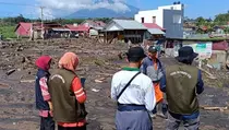 38,5 Hektare Lahan Padi Rusak Akibat Banjir Lahar Dingin di Sumbar