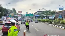 H-2 Mudik 2024, Lalu Lintas di Simpang Gadog, Puncak Ramai Lancar