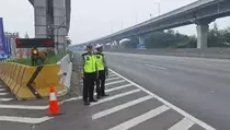 H-1 Lebaran, Tol Jakarta-Cikampek Terpantau Sepi Pagi Ini