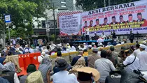 Massa Kubu Anies-Muhaimin Salat Jumat di Patung Kuda, Din Syamsuddin Jadi Khatib