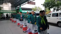 Isak Tangis Warnai Keberangkatan Calon Jemaah Haji Asal Polman