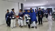 Kloter 22 Jemaah Calon Haji  Embarkasi Jakarta Pondok Gede Berangkat ke Tanah Suci
