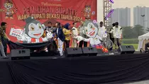 Lupus dan Lusia Diperkenalkan sebagai Maskot Pilkada Kabupaten Bekasi 2024