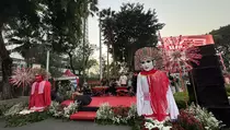 Kirab Bendera Pusaka, Ada Panggung Hiburan Diiringi Musik Gambang Kromong di Bundaran HI
