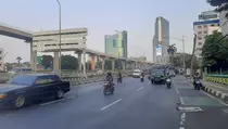 Suasana di Pancoran Jelang Kirab Bendera dan Teks Proklamasi Masih Normal