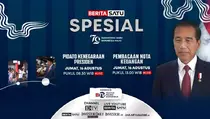 Saksikan Live Pidato Presiden dan Pembacaan Nota Keuangan Besok, Hanya di BTV!