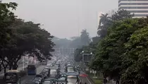 Senin Pagi, Kualitas Udara Jakarta Terburuk Ke-5 di Dunia