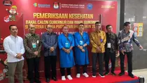 Pasangan Bacagub Edy Rahmayadi-Hasan Basri Tes Kesehatan di RS Adam Malik