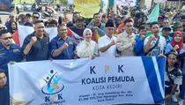 Gabungan 10 Organisasi Pemuda Deklarasi Dukung Vinanda-Gus Qowim Maju di Pilwalkot Kediri