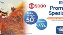 BRI Berikan Promo Spesial di Sogo Department Store Selama September 2024