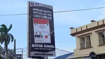 Baliho Kampanye Pilih Kotak Kosong Marak di Pangkalpinang