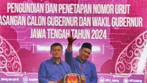 Nomor Urut 2 Dimaknai Ahmad Luthfi- Taj Yasin sebagai Hubungan dengan Tuhan dan Manusia