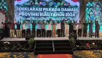 43 Pasangan Calon Kepala Daerah di Riau Deklarasi Pilkada Damai