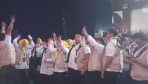 Beda Gaya Pendukung Paslon dalam Debat Pilwalkot Tangerang