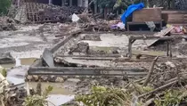Belasan Rumah Hanyut Disapu Banjir di Grobogan