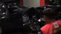 Kecelakaan di Tol Jakasampurna Bekasi, Honda Brio Hantam BMW