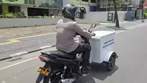 Polisi Medan Sulap Motor Patroli Jadi Kereta Senyum Saat Ramadan