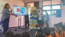Serunya Kartun Anak Edukatif BTV School to School di Sekolah Jakarta