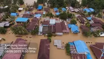 Hujan Deras, Banjir 1,5 Meter Rendam Ratusan Rumah di Berau