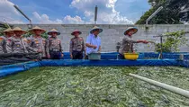 Polisi Depok Panen 2 Ton Ikan Lele, Warga Dapat Gratis!