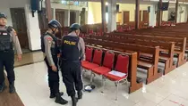 Polres Kudus Patroli Pengamanan Gereja di Hari Kenaikan Yesus Kristus