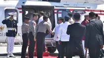 Catat Sejarah Baru, Helikopter Polisi Terbangkan Prabowo dan Macron