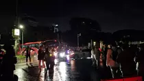 Ribuan Peserta Upacara HUT Bhayangkara Tiba di Monas