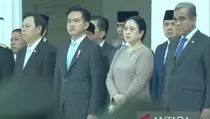 Pelantikan Perwira, Gibran-Puan Duduk Bareng di Barisan Depan