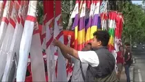 Tidak Jual One Piece, Pedagang Bendera Mulai Ramai di Purwakarta