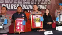 Polisi Tulungagung Sita 1,2 Kg Sabu-sabu dan 60.000 Pil Okerbaya