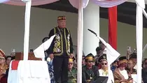 Pimpin Upacara HUT RI di IKN, Basuki Hadimuljono Pilih Baju Adat Dayak