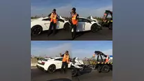 Konvoi Lamborghini Berakhir Petaka di Tol Kunciran