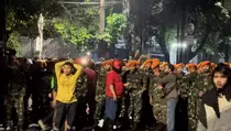 Marinir dan Kopasgat TNI Amankan Aksi Ojol di Markas Brimob Kwitang