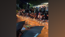 Ribuan Warga Sulteng Gelar Nyalakan 1.000 Lilin Doakan Affan Kurniawan