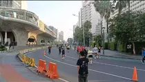Kondisi Jakarta Mulai Normal, Warga Ramaikan CFD di Jalan Sudirman