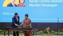 Sertijab Menteri Keuangan, Purbaya Resmi Gantikan Sri Mulyani