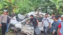 Mobil Ringsek, Pegawai BUMN Tewas Tertabrak Kereta di Kebumen