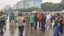 Skeptis dengan Demo 179, Sebagian Ojol Pilih Tetap Onbid