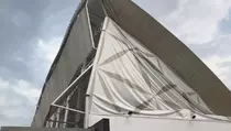 Lapangan Padel di Kembangan Roboh Diterpa Angin Kencang