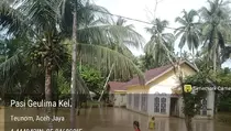 Banjir Melanda 2 Desa di Kabupaten Aceh Jaya, 39 Keluarga Terdampak