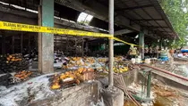 Puslabfor Turun Tangan Selidiki Kebakaran di Pasar Induk Kramat Jati