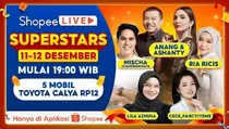 Ria Ricis hingga Anang & Ashanty Pandu Shopee Live Superstar, Penjualan Produk Naik hingga 16 Kali Lipat