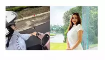 Gaya Aura Kasih Naik Skutik Disorot karena Berbahaya