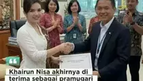 Garuda Indonesia Bantah Rekrut Khairun Nisa Jadi Pramugari