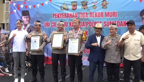Polres Sumedang Cetak 3 Rekor MURI lewat Ubi Cilembu
