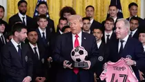 Sambut Messi di Gedung Putih, Trump: Cuma Saya yang Bisa Bilang Begini