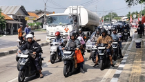 Arus Mudik Pantura Indramayu Mulai Ramai, Motor Mendominasi