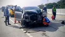 Mobil Pemudik Tabrak Pembatas Tol Ngawi-Solo, 1 Orang Tewas