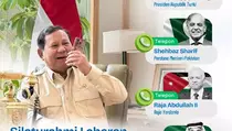 Silaturahmi Idulfitri, Prabowo Telepon Erdogan hingga MBS