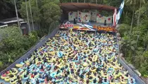 Ribuan Orang Serbu The Jungle Bogor, Kolam Ombak Jadi Primadona